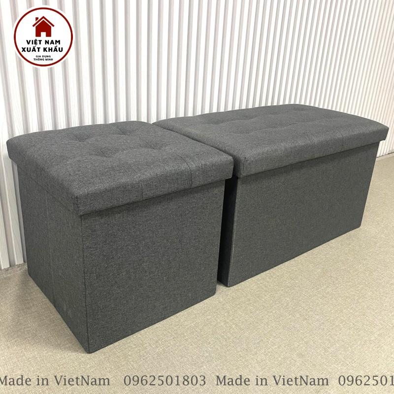 Ghế Dài Sofa Kiêm Hộp Đựng Đồ [2 in 1] Chất Vải Oxford 600D Cao Cấp Size Lớn XL 70x39xcao40cm