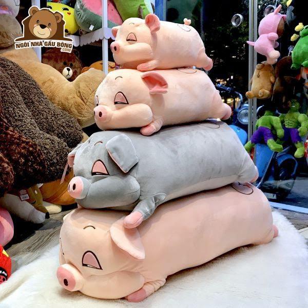 Bộ Chăn Gối Văn Phòng, Gấu Bông Heo Hip Kèm Chăn Mền chất vải miniso cao cấp