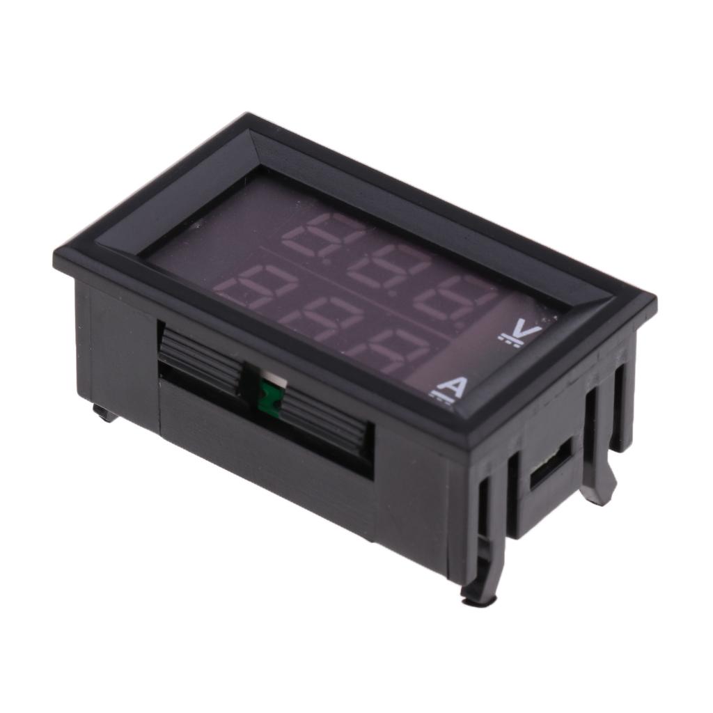 DC 0-100V 50A Voltmeter Ammeter LED Digital Amp Volt Meter Gauge w/ Shunt