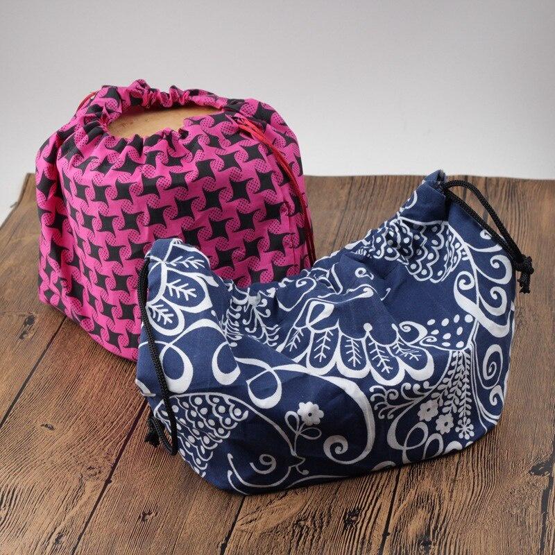 Japanese Lunch Bag Thermal Insulated Lunch Box Tote Cooler Handbag Bento Pouch Dinner Picnic Cloth Bag Food Storage Bags