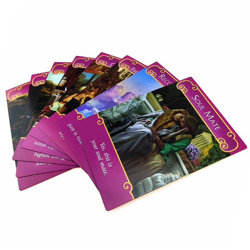 [Size Gốc] Bài Oracle Romance Angels Size Gốc 44 Lá Bài Cán Bóng Đẹp Tặng Link Hướng Dẫn Tiếng Việt Và Đá Thanh Tẩy