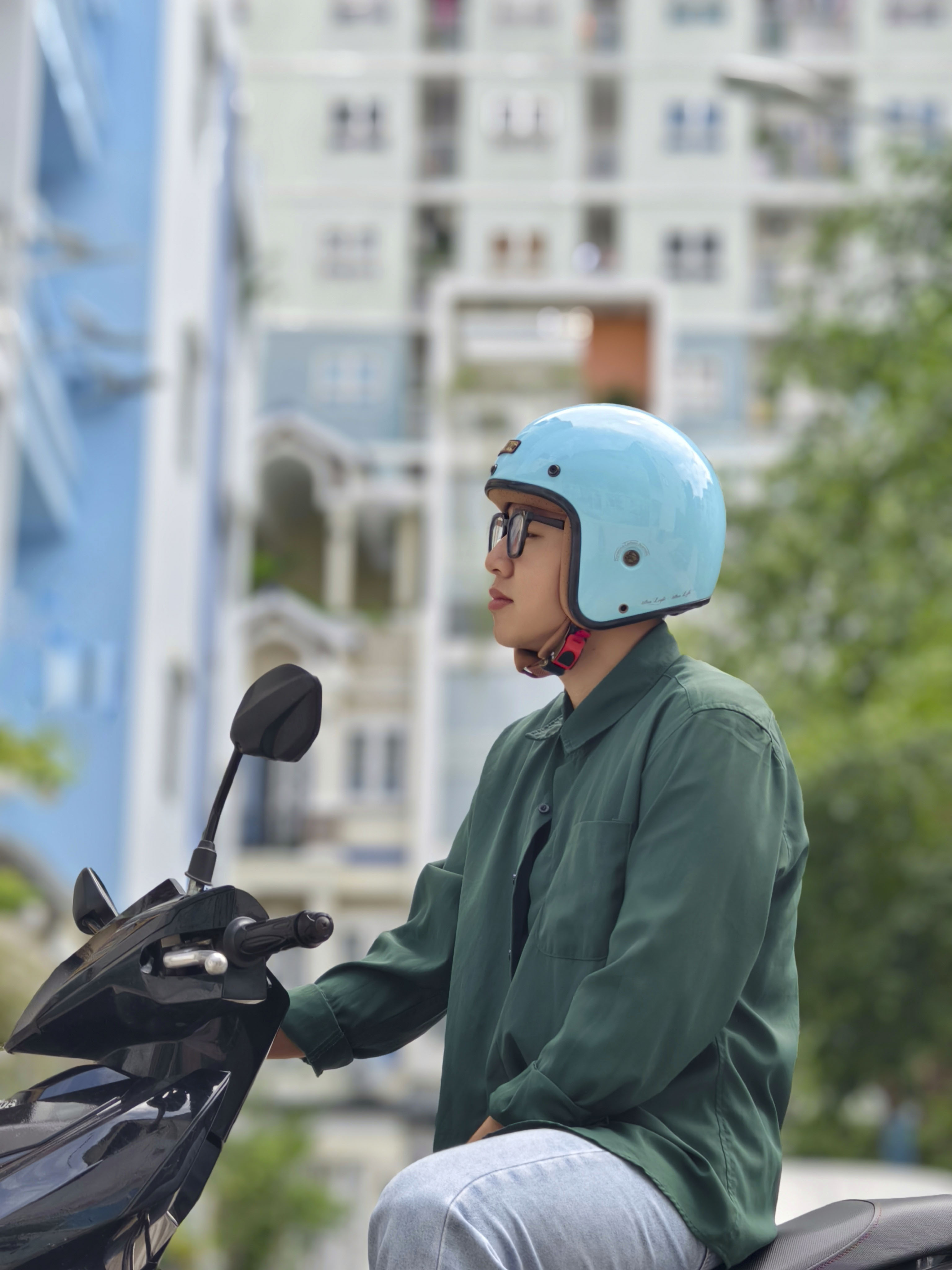 Mũ Bảo Hiểm 3/4 Cổ Điển BULLDOG Heli Sợi Thuỷ Tinh