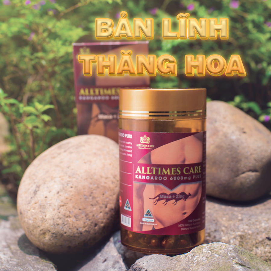 Thực phẩm bảo vệ sức khỏe hỗ trợ tăng cường sinh lực nam giới ALLTIMES CARE KANGAROO 6000mg PLUS