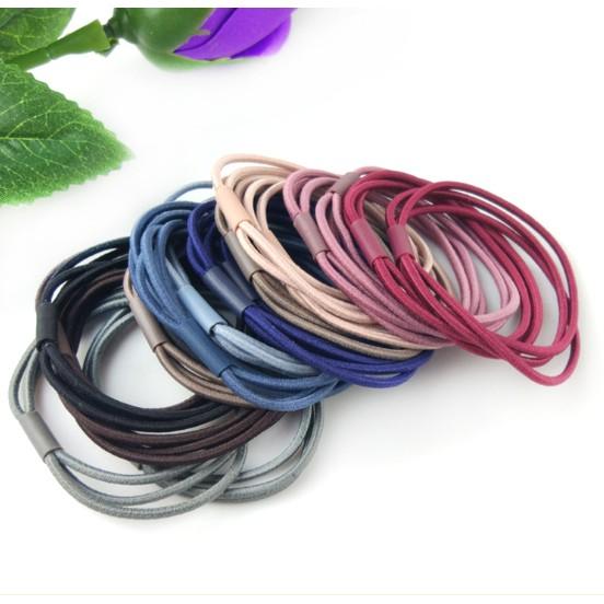 Hộp dây buộc tóc 3 dây Hàn Quốc (30 cái) - Siêu rẻ đẹp
