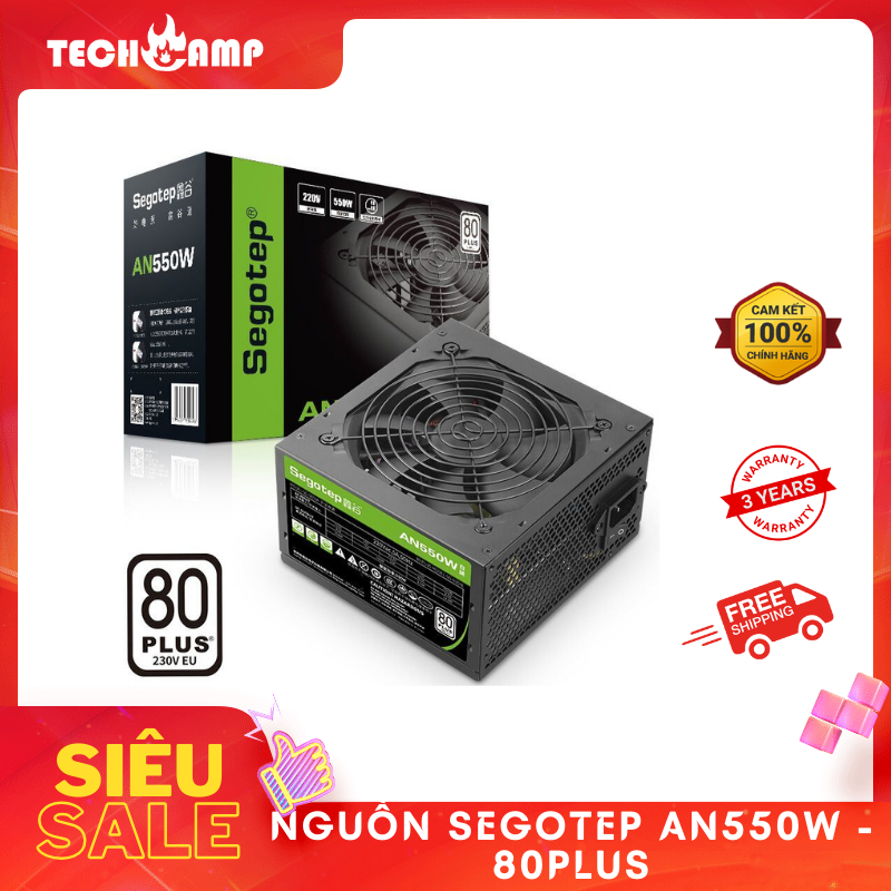 Nguồn Segotep AN550W 80 Plus (SG650AE) - Hàng chính hãng