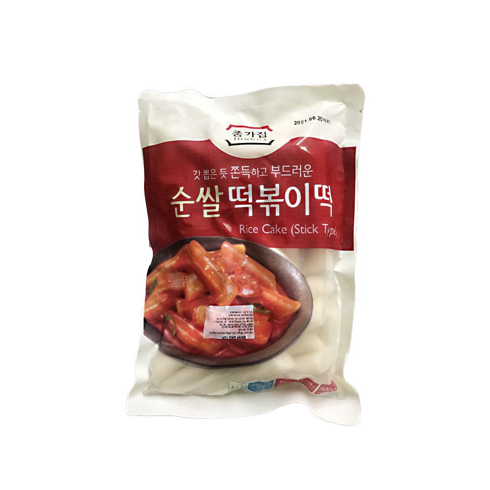 Combo Bánh Gạo TOPOKKI JongGa Cao Cấp 500G Và Sốt Nấu Bánh Gạo Cay Ngọt Tokbokki Beksul Gói 150G - Nhập Khẩu Hàn Quốc