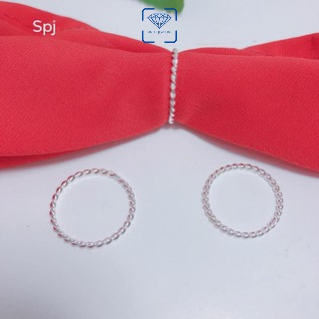 Nhẫn xoắn bạc 925 nữ - giá xưởng, Anchi jewelry