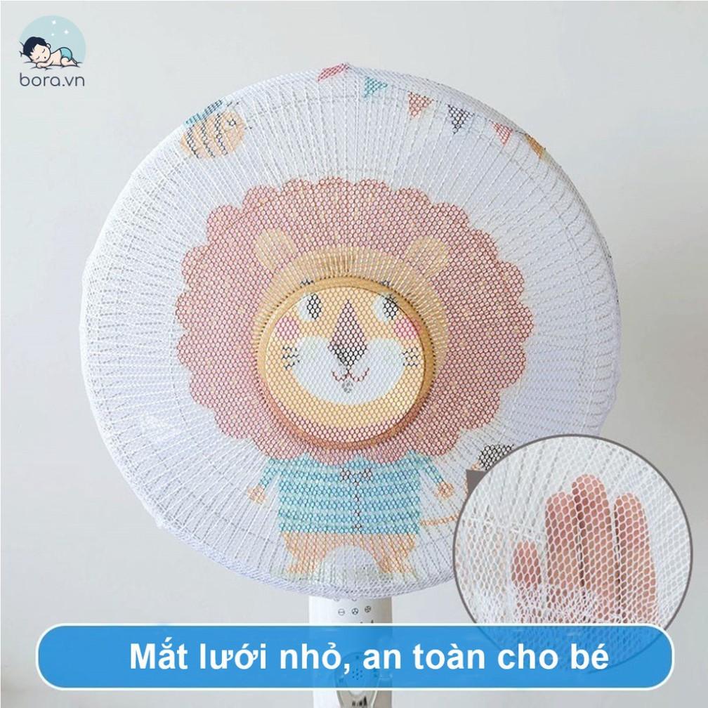 Lưới vải bọc quạt giữ an toàn cho bé nhiều hình ngộ nghĩnh (giao hình ngẫu nhiên)