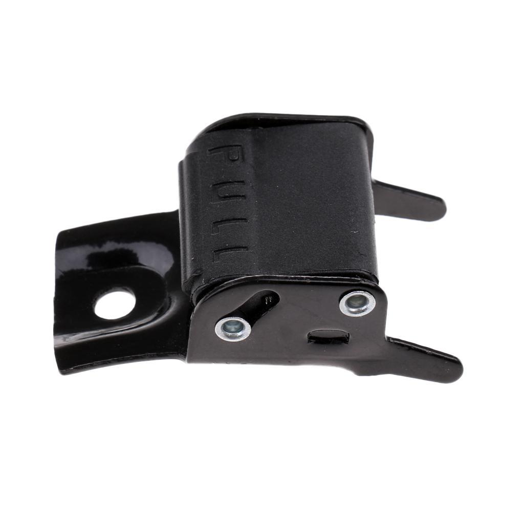 Black Metal Roller Skates Strap Buckle Replacement Clip with Screw and Nut Repair Kit