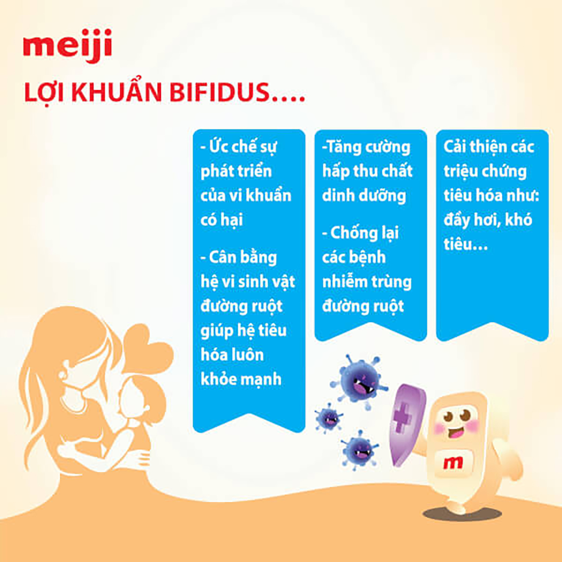 Combo 4 Lon sữa Meiji Infant Formula 800g (Cho trẻ từ 0-1 tuổi)