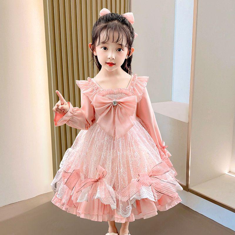CHENGRUI Lolita cô gái công chúa váy trẻ em ăn mặc cô gái mùa hè váy trẻ em mùa hè váy pongee bé ăn mặc mùa hè