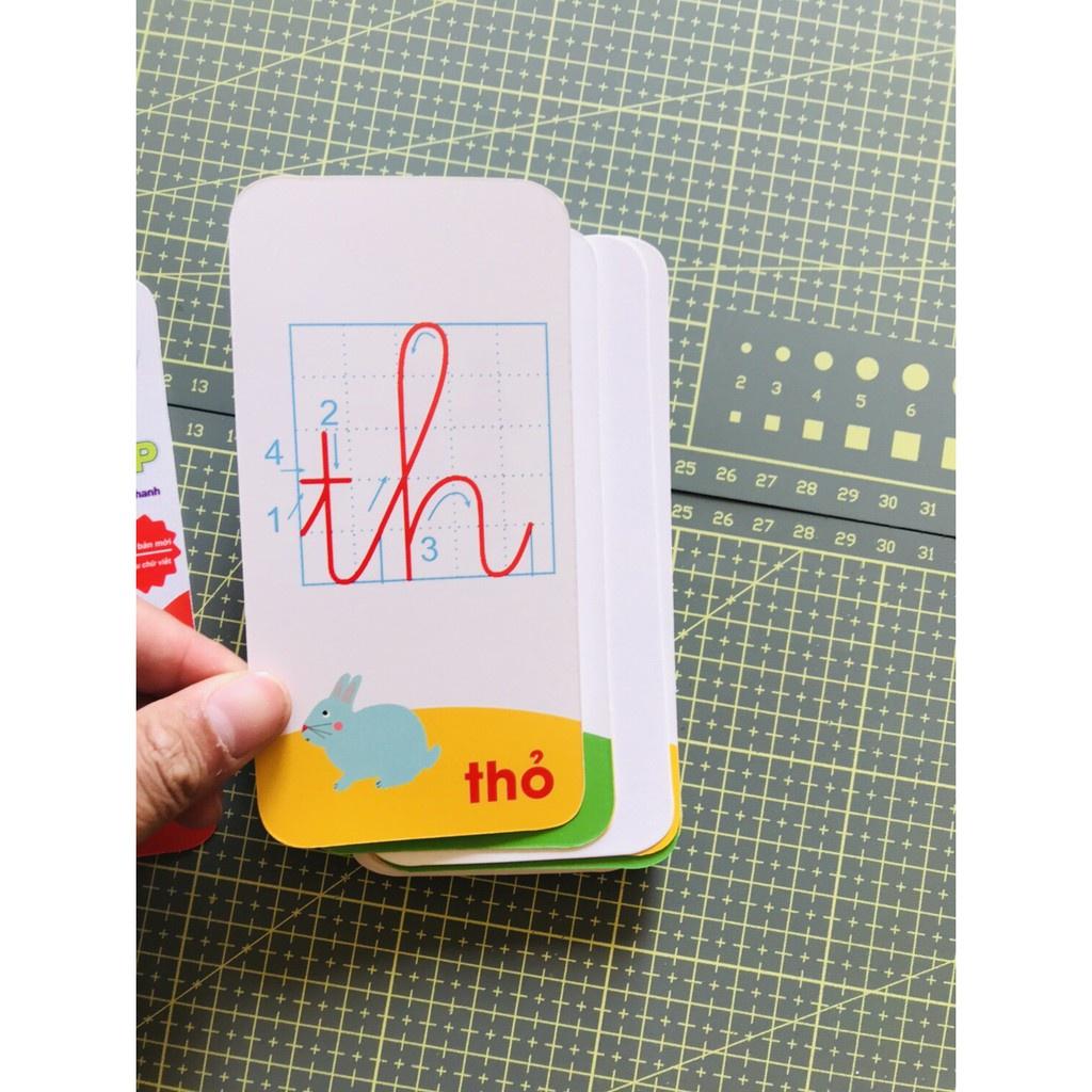 Bộ 42 thẻ flashcard học tiếng việt có chữ ghép và chữ đơn,chữ số_ thẻ học tiếng việt cho bé- MT books