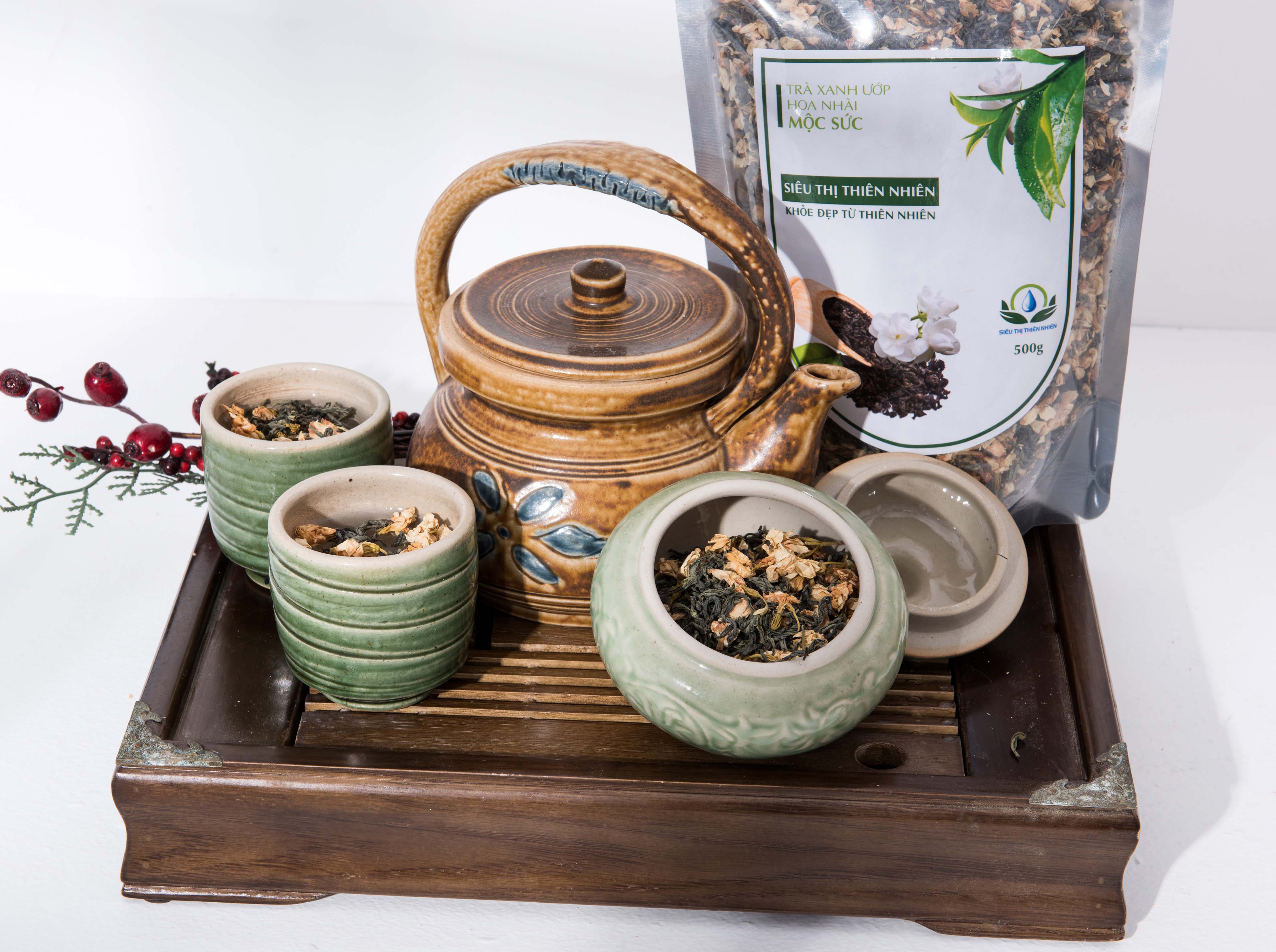 Chè Xanh Ướp Hoa Nhài Mộc Sắc 1Kg