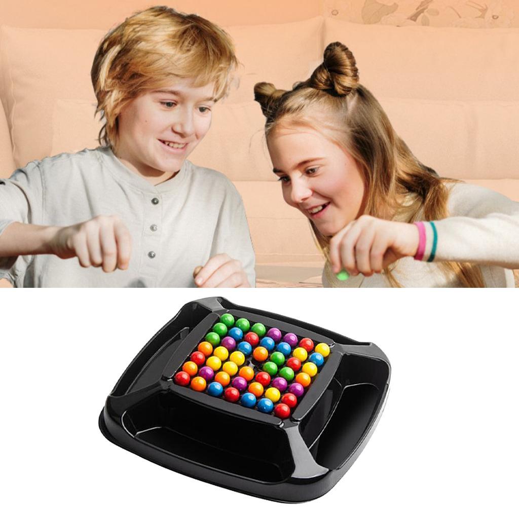 Colorful Rainbow Beads Toys Color Matching Puzzle Chess Game