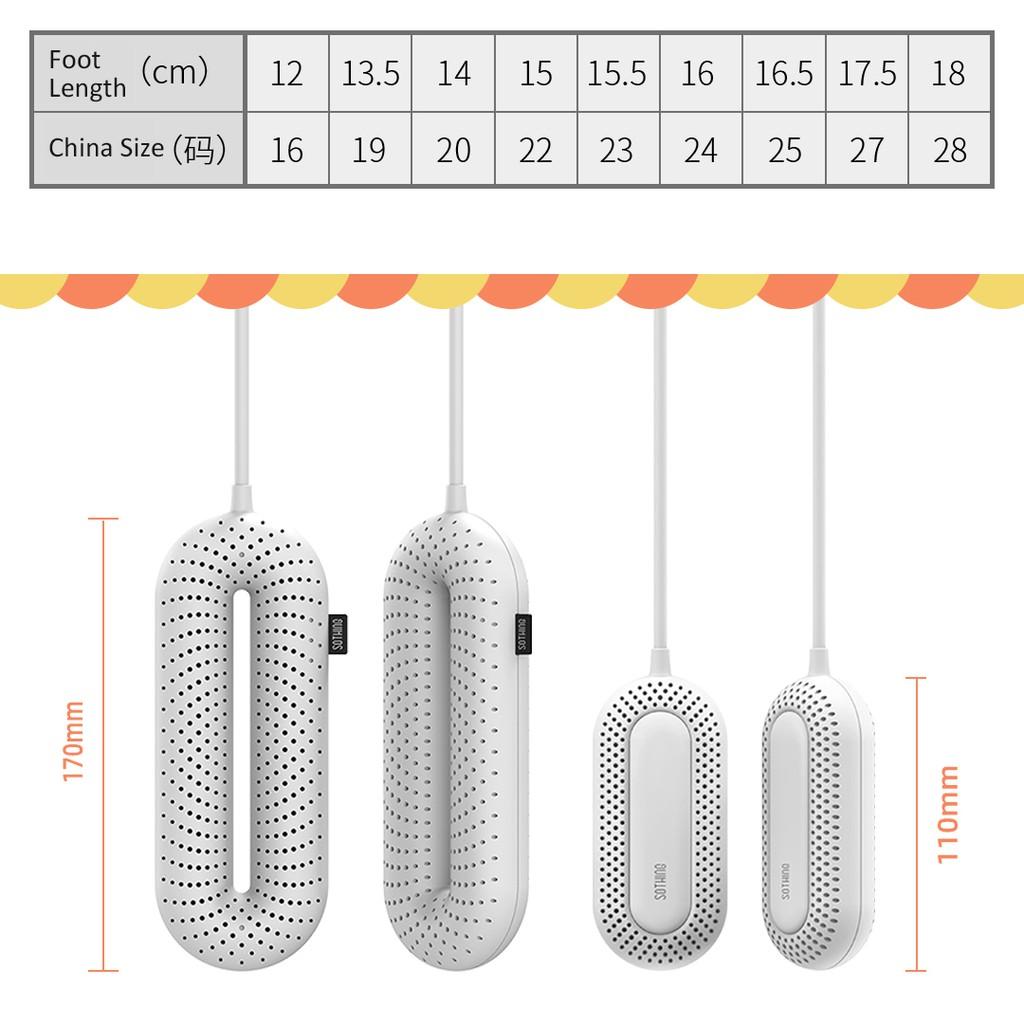 Máy sấy giày Xiaomi Youpin bằng điện khử mùi với ba tốc độ thiết kế nhỏ gọn tiện lợi Hàng nhập khẩu