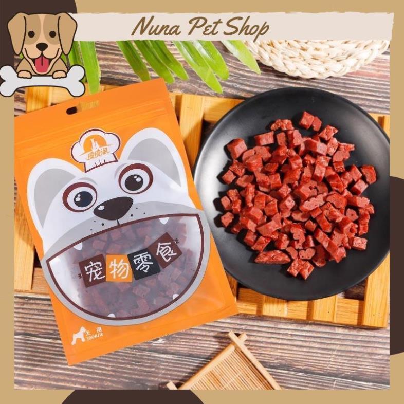 Snack thịt bò viên Taotaopet cho chó cưng (Gói 100g)