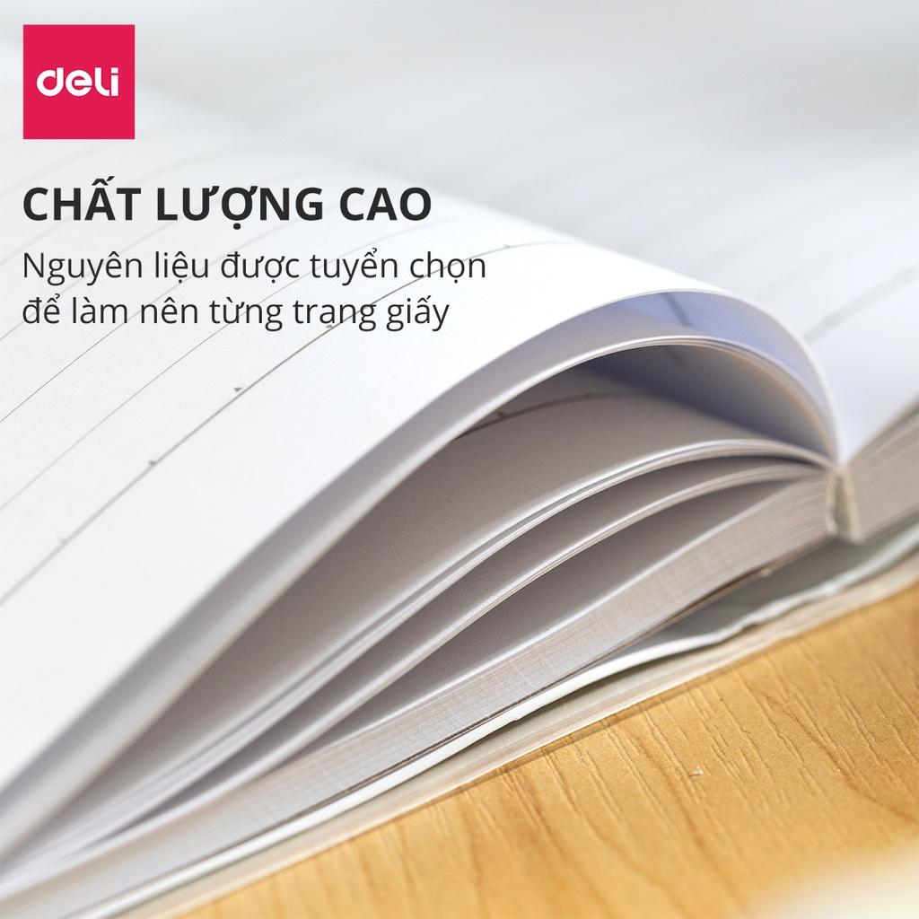 Sổ Tay Ghi Chép Bìa Bọc Nhựa Dán Gáy Khổ 16K 144 Trang Deli - Phù Hợp Làm Sổ Kế Hoạch Planner, Nhật Kí, Tập Vở Ghi Chép Bullet Journal - EN306 EN309 EN316