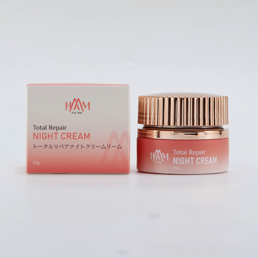 Kem Mờ Thâm Nám NA AM Total Repair Night Cream 35g - Dưỡng Ẩm, Chống Nhăn, Trắng Sáng Da Tự Nhiên Ban Đêm