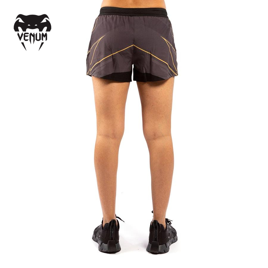 Quần đùi thể thao nữ Venum UFC FIGHT NIGHT TRAINING SHORTS - BLACK/GO - VNMUFC-00072-126