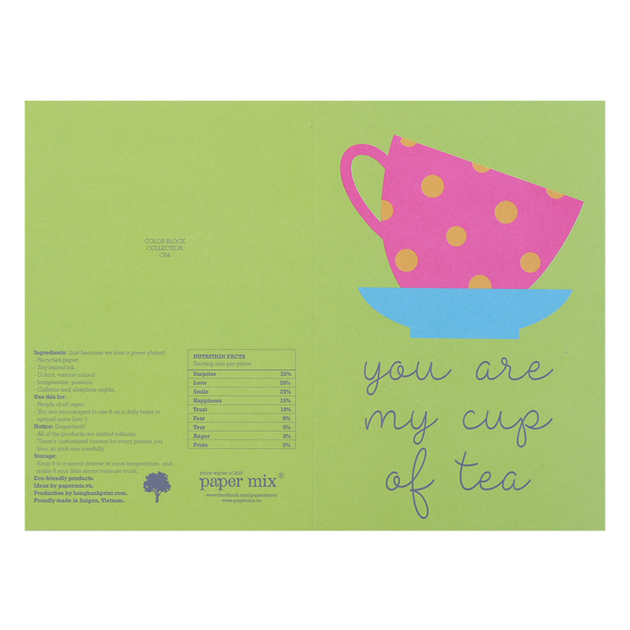 Combo 2 Thiệp Papermix - You Are My Cup Of Tea