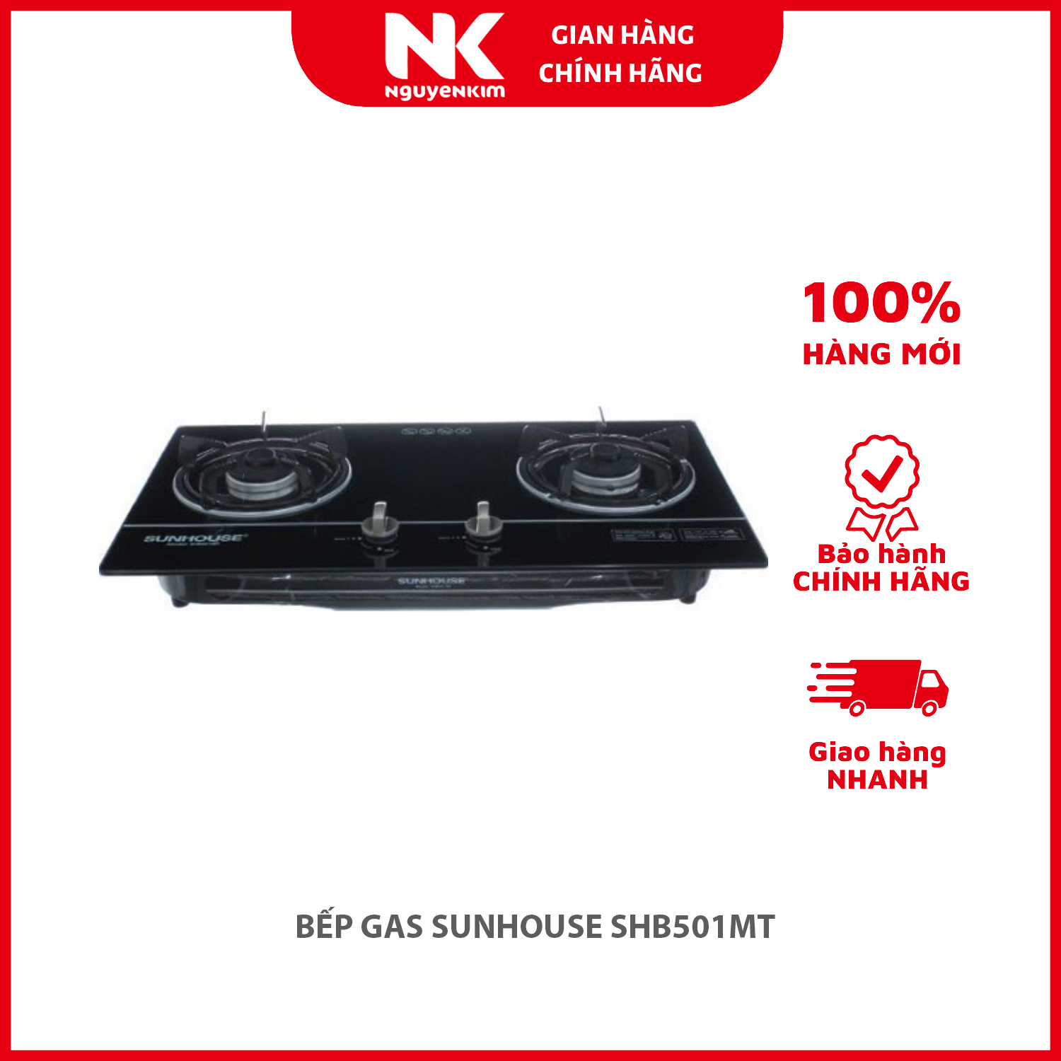 BẾP GAS SUNHOUSE SHB501MT - Hàng chính hãng