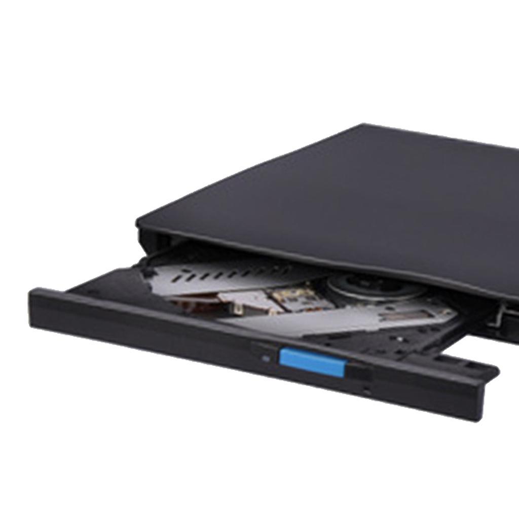 Prettyia External USB 2.0 CD Drive DVD Drive RW Burner for Windows Mac OS