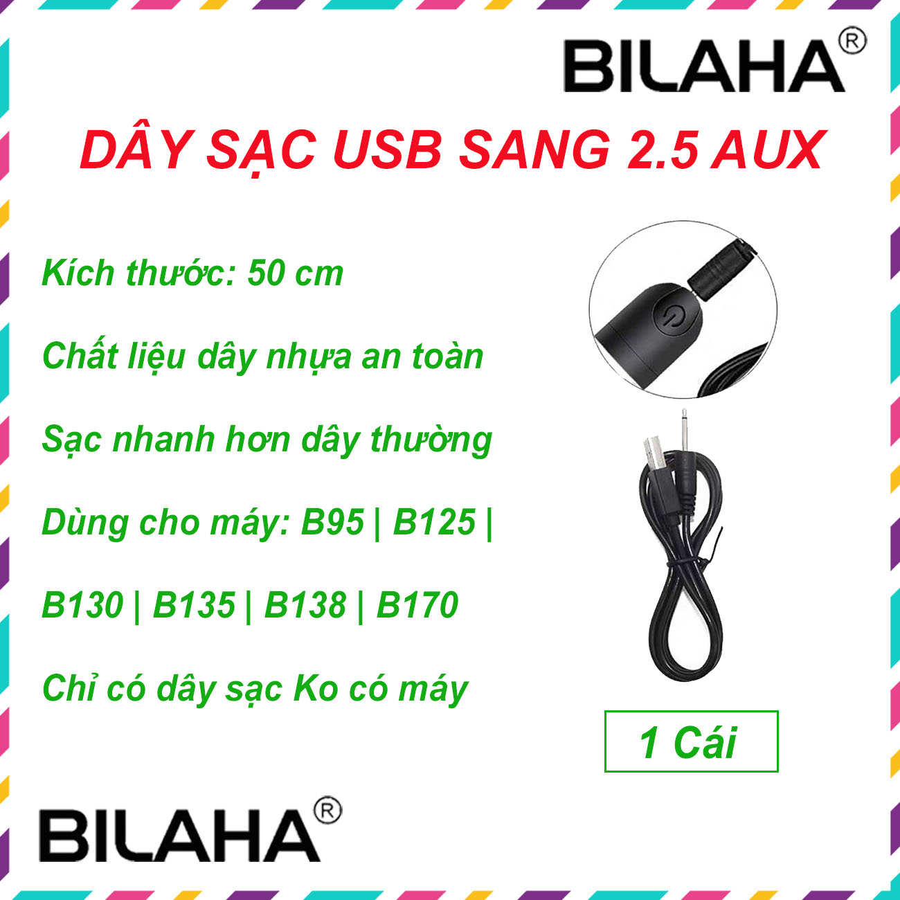 Dây sạc máy massage mắt mini 20 chế độ (Được chọn loại) (Hàng Chính Hãng)