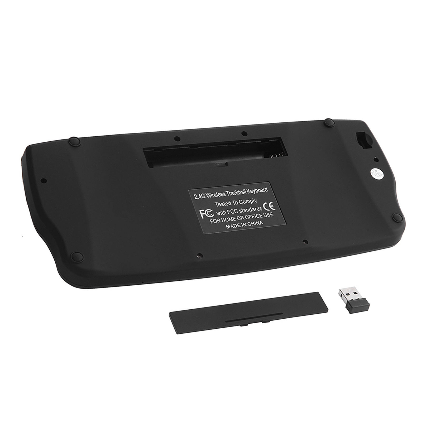 Bàn Phím Không Dây E30 2.4GHz Với Chuột Trackball Điều Khiển Từ Xa Bằng Bánh Xe Lăn Cho Android TV Box TV Thông Minh PC Máy Tính Xách Tay
