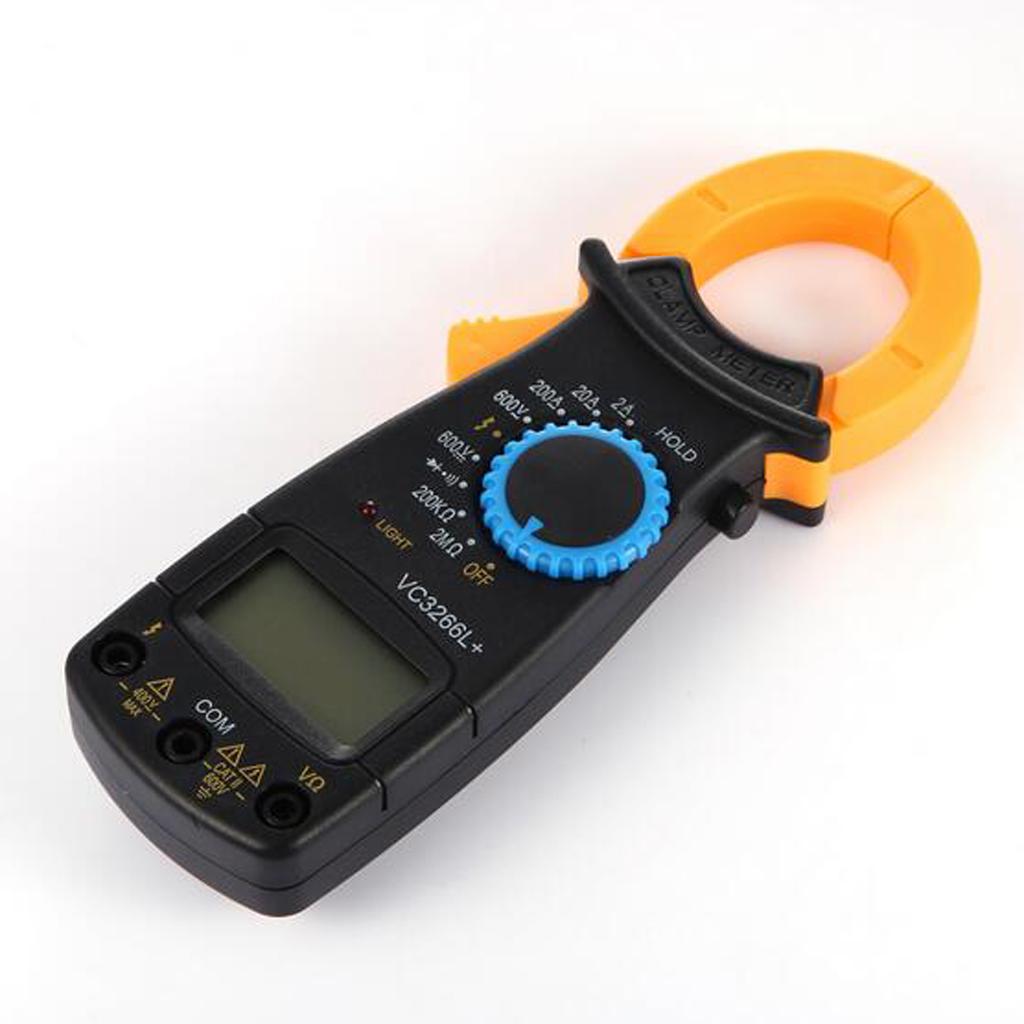 Digital Clamp Meter AC DC Current Voltage Multimeter Temp Volt Amp Tester