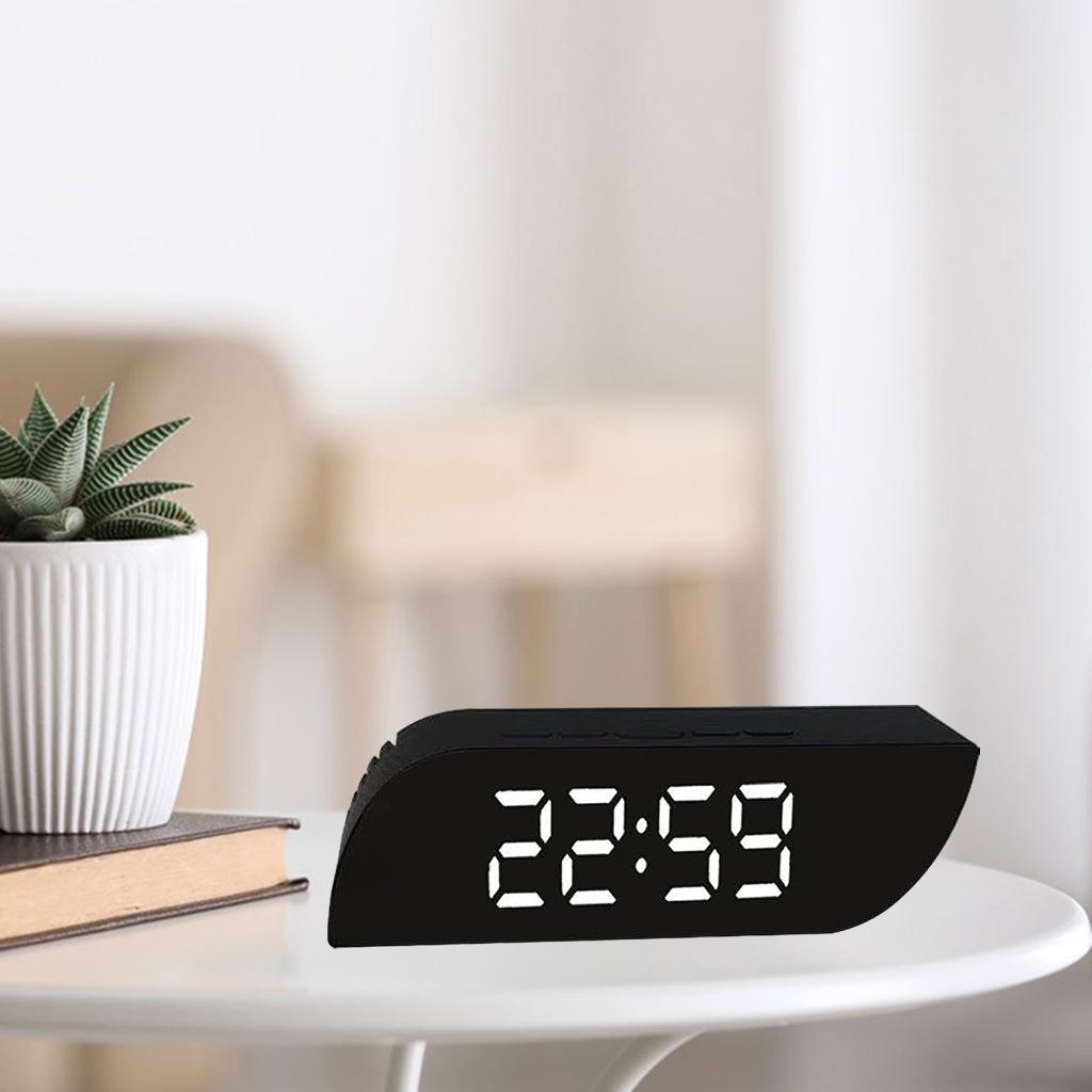 LED Desk Clocks Calendar Temperature 3 Mode Snooze