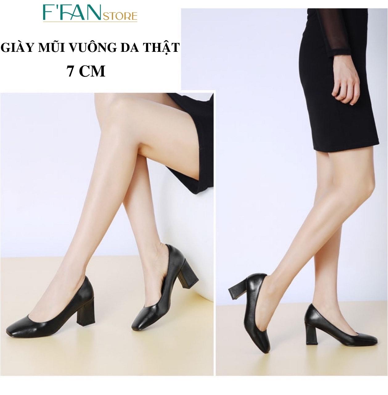GIÀY MŨI VUÔNG DA MỀM - CÔNG SỞ TIẾP VIÊN HÀNG KHÔNG NỮ FFAN STORE