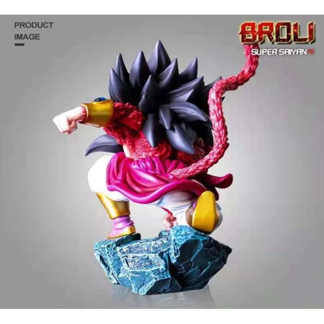 Mô hình Figure Dragon ball 7 viên ngọc rồng Broly super 4 tóc đen 14cm