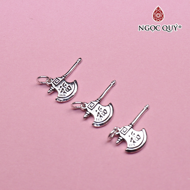 Charm bạc hình cây rìu may mắn treo - Ngọc Quý Gemstones