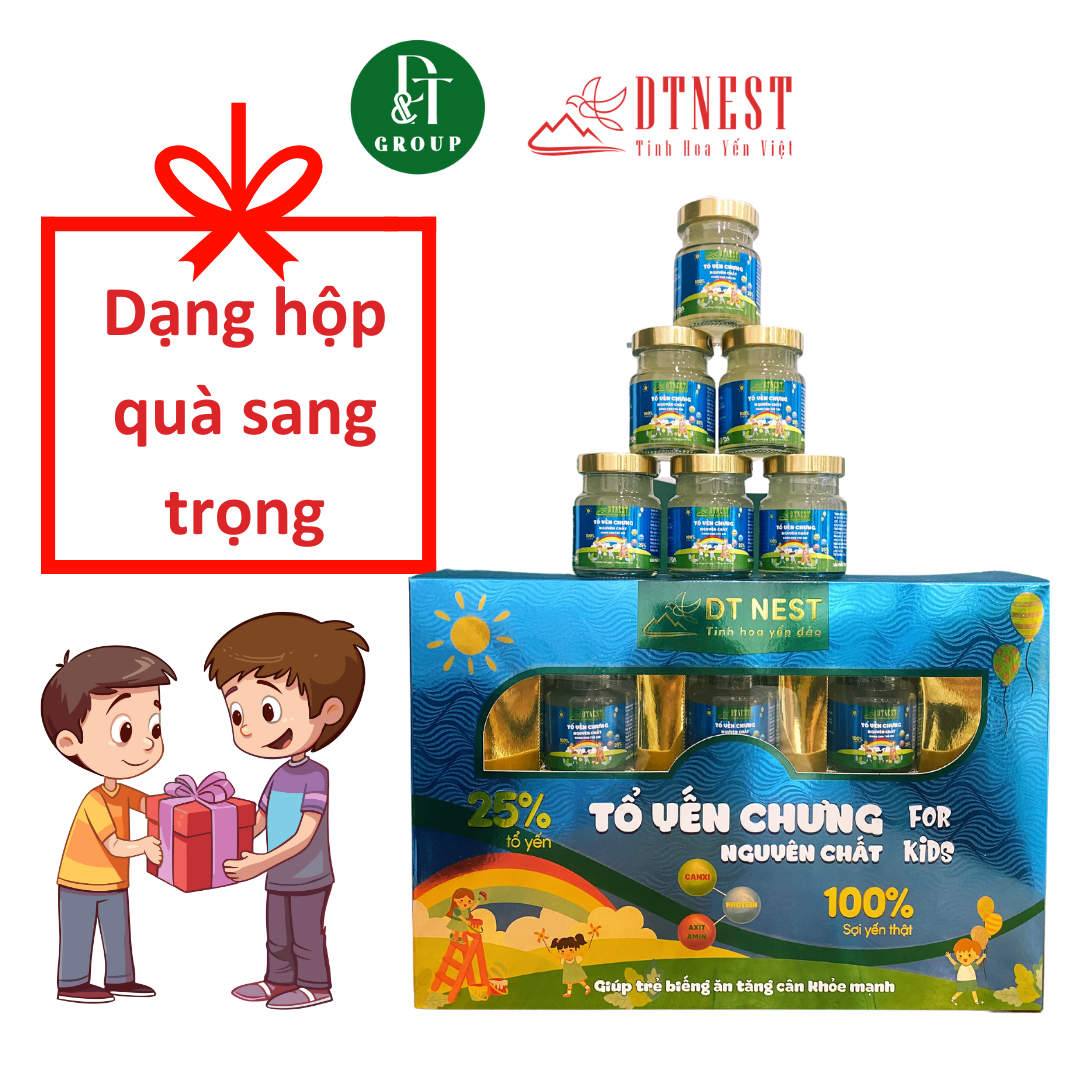 Đặc sản Khánh Hòa - Hộp quà Tổ Yến Nguyên Chất For Kids DT NEST/ DT FOOD