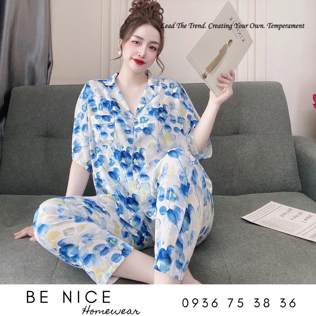 Set pijama tay cánh dơi form rộng nhiều họa tiết, Be Nice Homewear