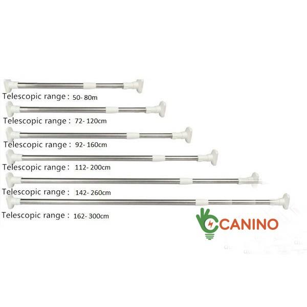 Thanh Treo Rèm Cửa / Tắm INOX đa năng cao cấp - Không Cần Khoan Tường