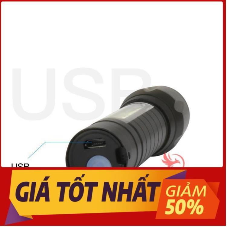 Đèn pin siêu sáng mini bin sạc điện usb bóng led xpe cob có zoom chống nước cầm tay chuyên dụng