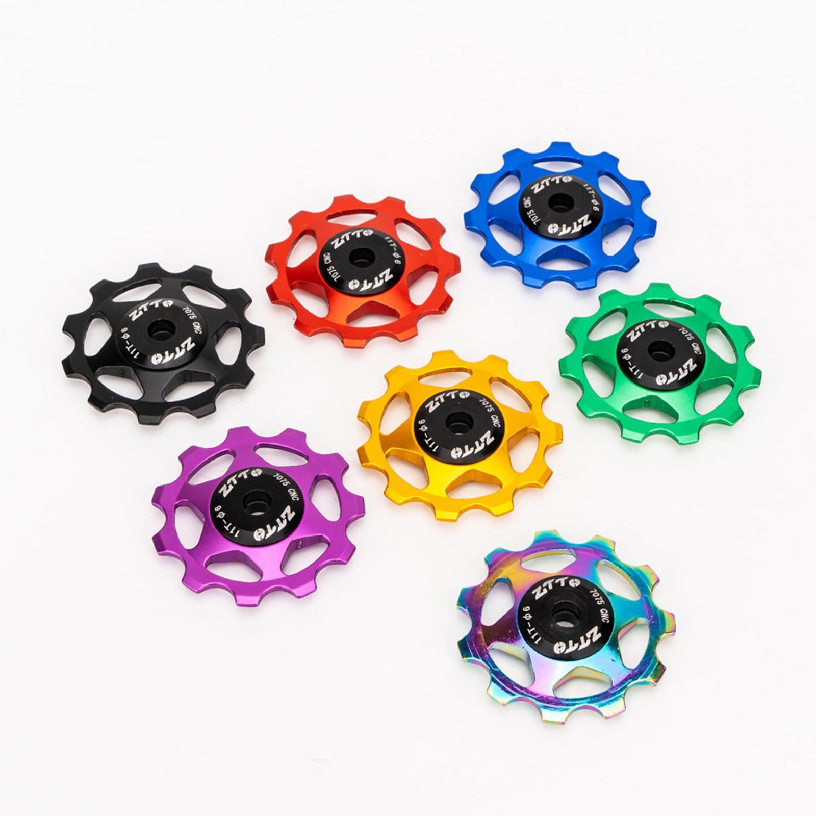 Bike Rear Derailleur Pulley Jockey Wheel Aluminum Alloy Ultralight Universal Bike Accessories Parts BMX Components Road Bike Pulleys Bearing