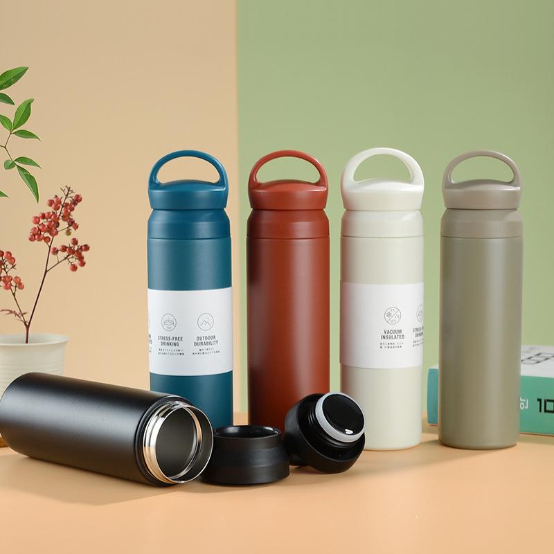 Phong cách mới nhất 304 thép không gỉ cốc cà phê sinh viên có giá trị cao cốc cách nhiệt kinh doanh sự kiện quà tặng cốc di động nguyên tố cốc