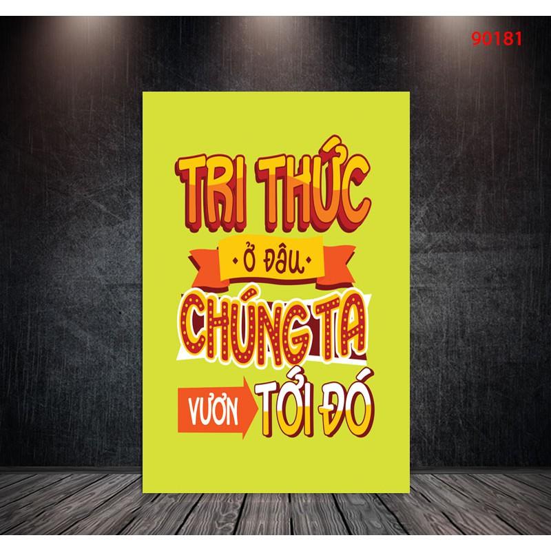 Tranh treo tường Động lực 3D/gỗ MDF Hàn Quốc chống ẩm mốc, mối mọt