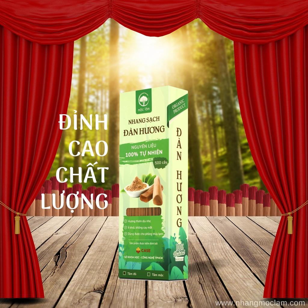 Nhang Sạch Đàn Hương 1500cây - 29cm - Nhang thiên nhiên MỘC LÂM