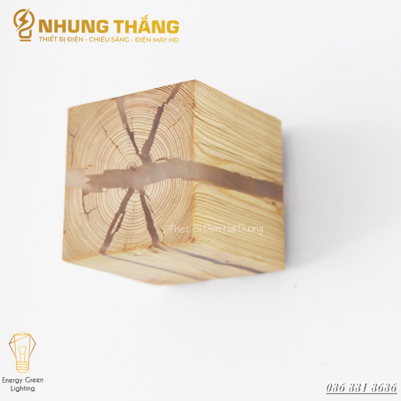 Đèn Tường Gỗ Nứt Tự Nhiên TN172 - Phong Cách Bắc Âu Độc Đáo - Trang Trí Trong Nhà , Cầu Thang , Hành Lang - Có Video