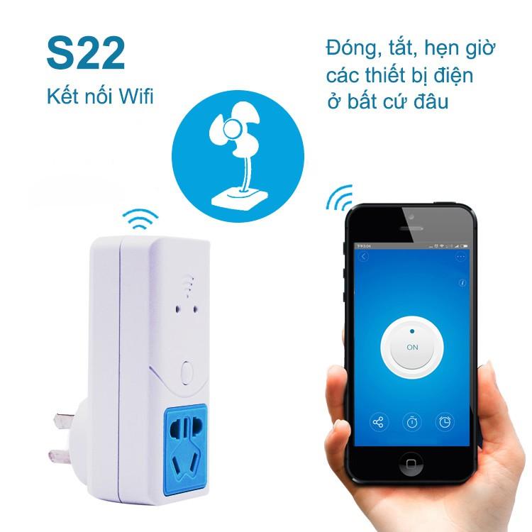 Ổ cắm thông minh điều khiển bằng smartphone kết nối Wifi-3G