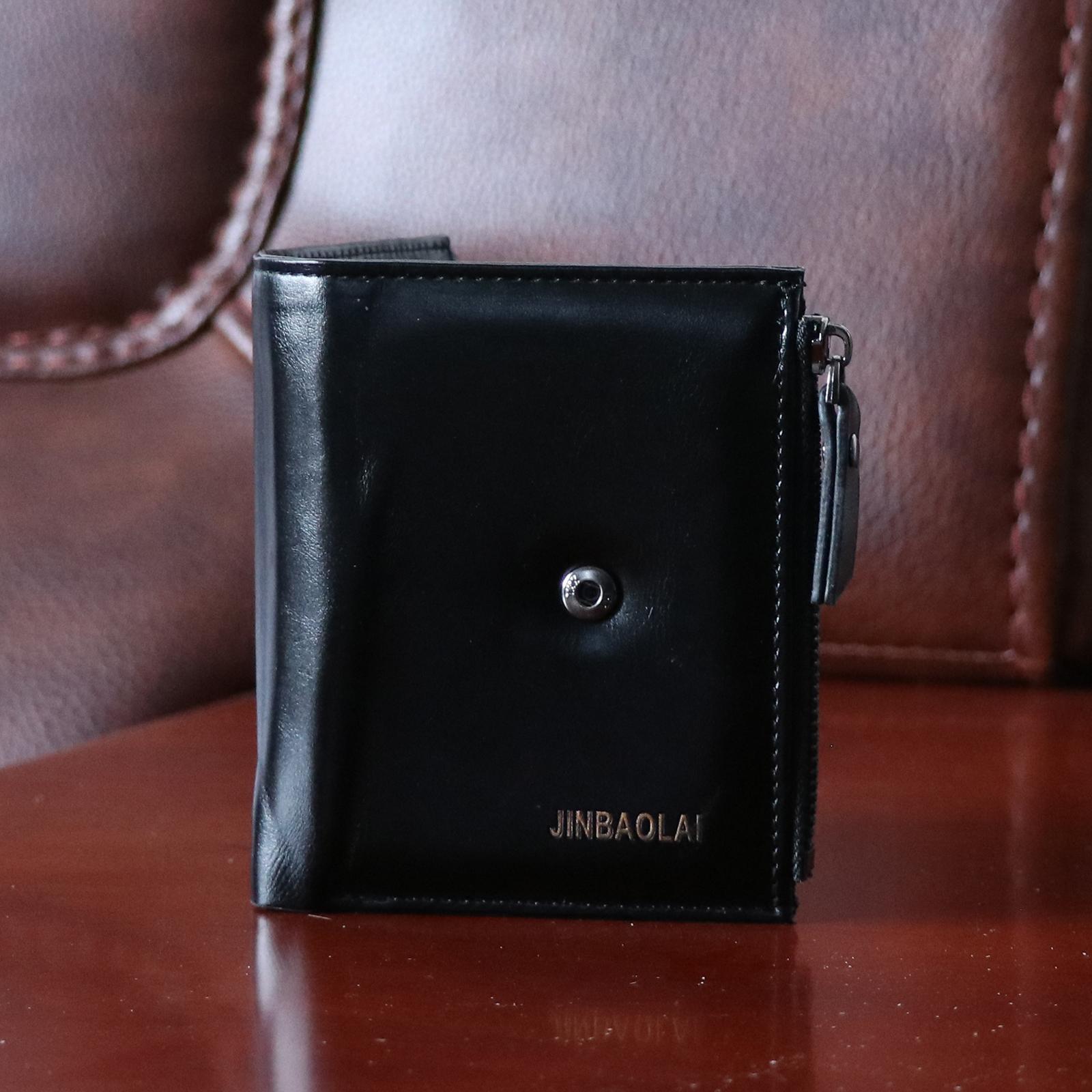 Unisex Small Wallet Purse Bifold Leather Short  Holder Clutch