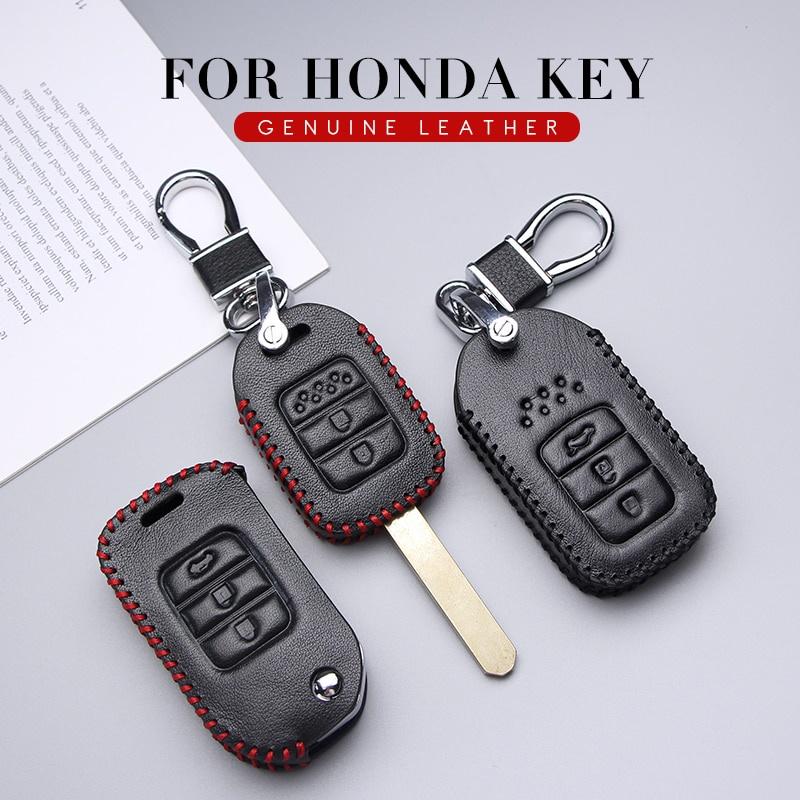 Vỏ Da Bảo Vệ Chìa Khóa Điều Khiển Từ Xa Cho Xe Hơi Honda City Hrv Brv Jazz Crv Accord Civic
