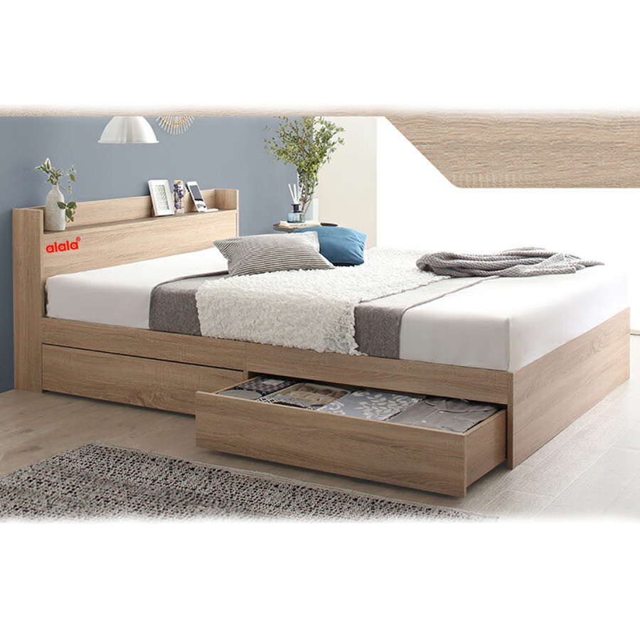 Giường ngủ ALALA37  gỗ HMR chống nước - www.ALALA.vn® - Za.lo: 0939.622220