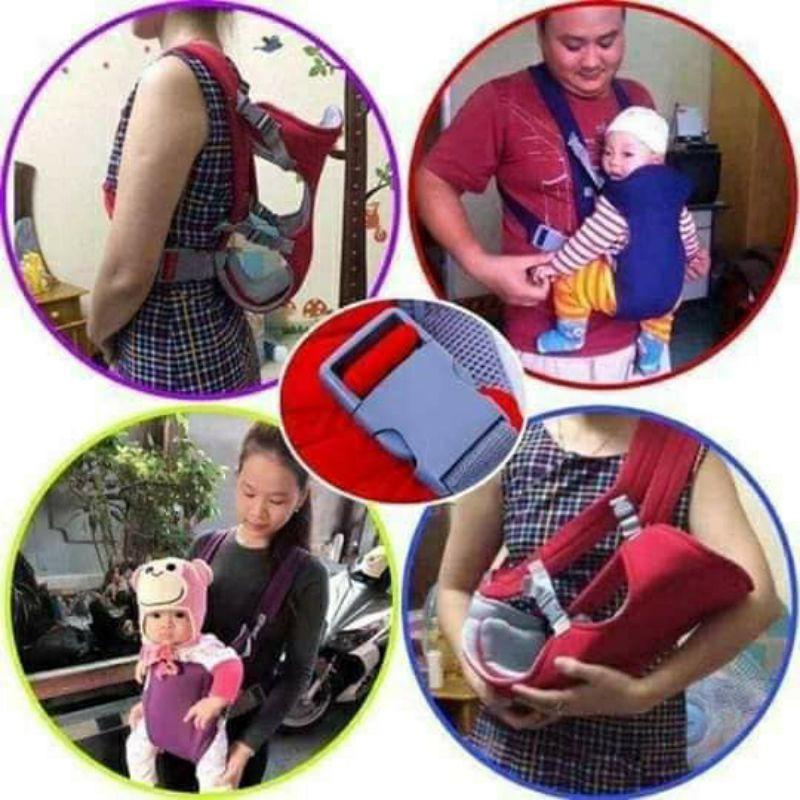 Đai địu em bé 4 tư thế - Đai đỡ cho bé đi xe máy an toàn Royal