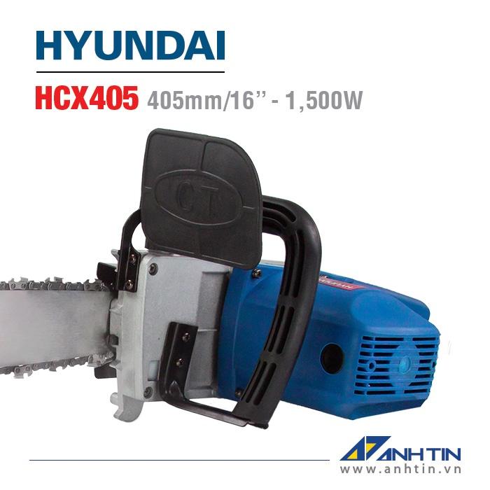 Máy cưa điện Hyundai HCX405 | Công suất 1.500W | 405 mm /16 inch | Tốc độ xích 400m/phút