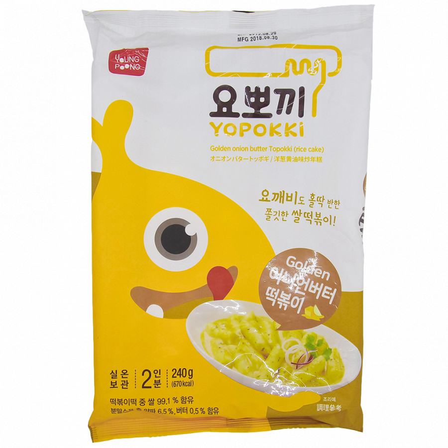 Bánh gạo Hàn Quốc YOPOKKI xốt Bơ hành