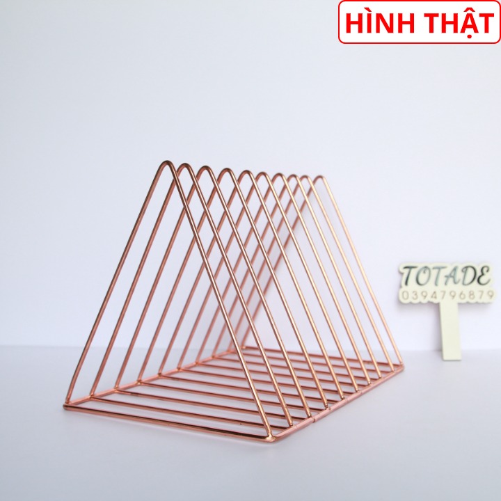 Giá sách để bàn bằng kim loại - Màu hồng - FTA0002